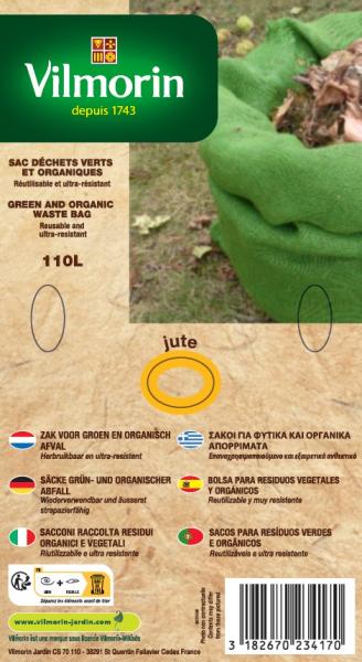 Matériel de jardinage - Sac Déchets Verts et Organiques - 110 L - PACKAGING_RECTO